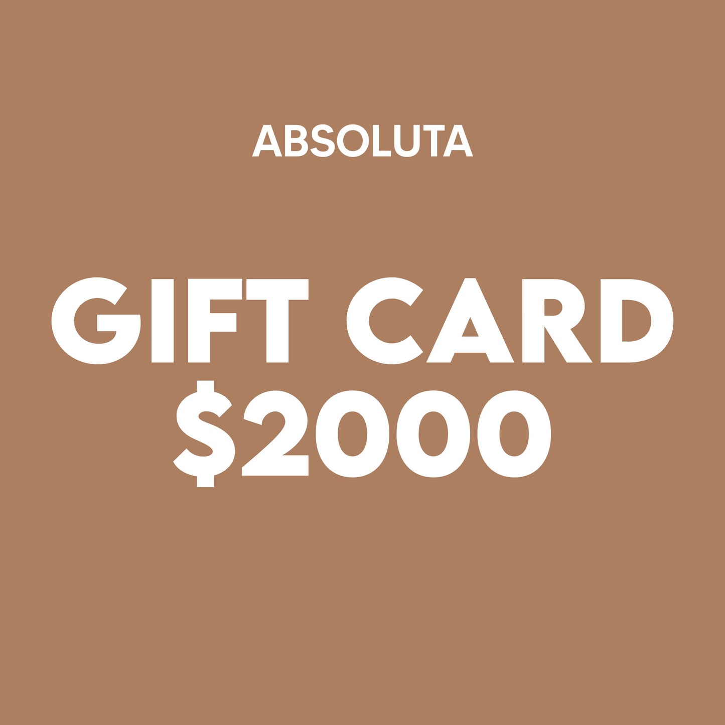 Tarjeta de Regalo ABSOLUTA