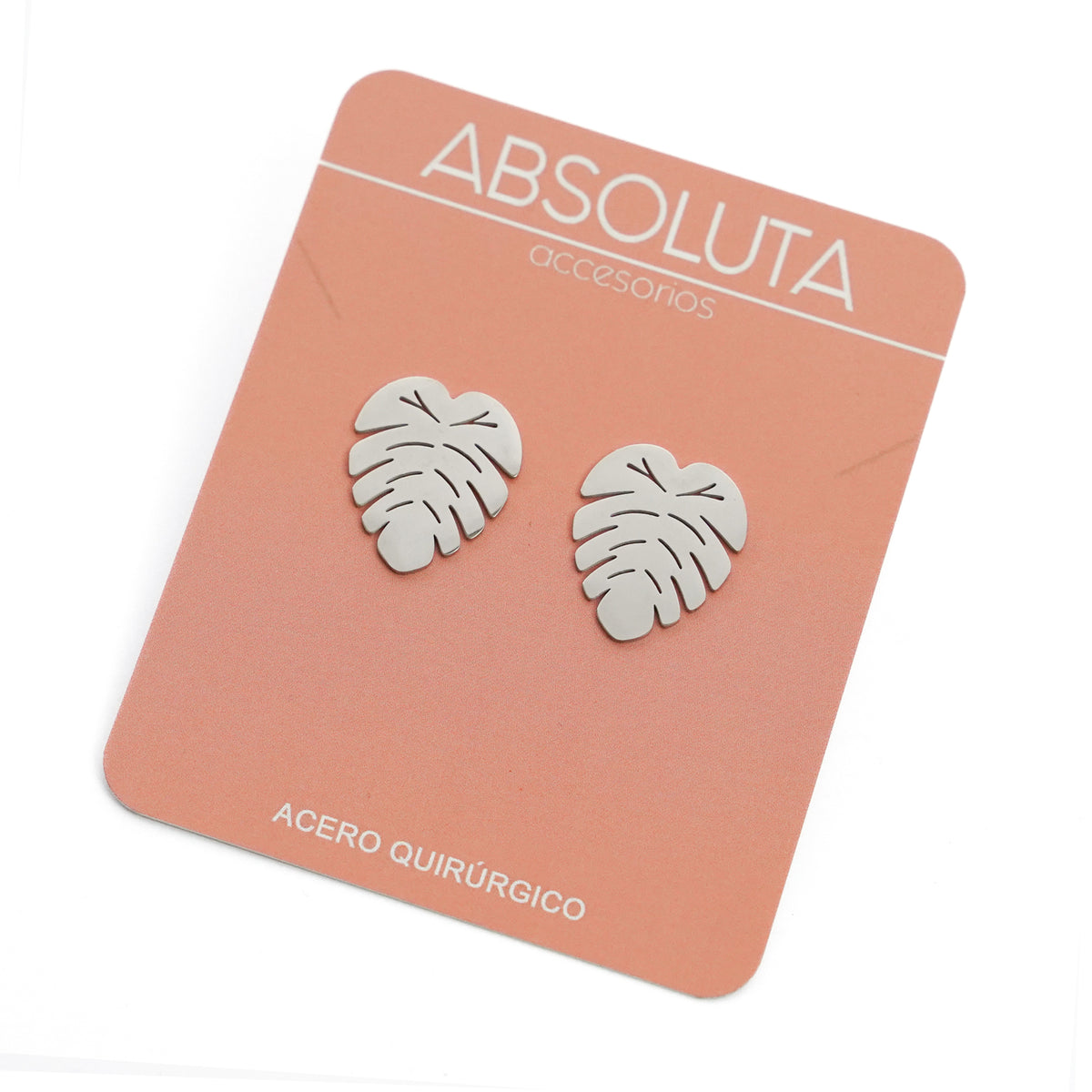 Caravanas Monstera Silver
