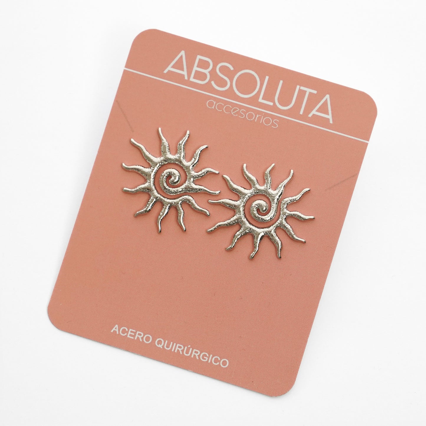 Caravanas Sun Spiral Silver