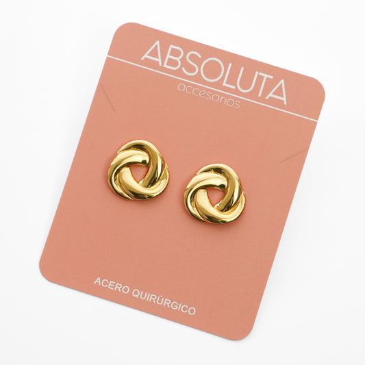 Caravanas Aura Nudo Gold