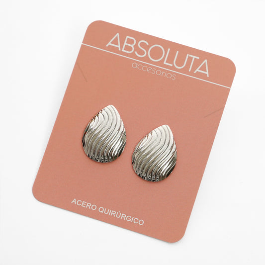 Caravanas Metal Wave Silver