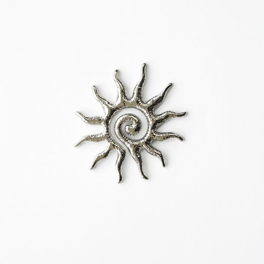 Caravanas Sun Spiral Silver
