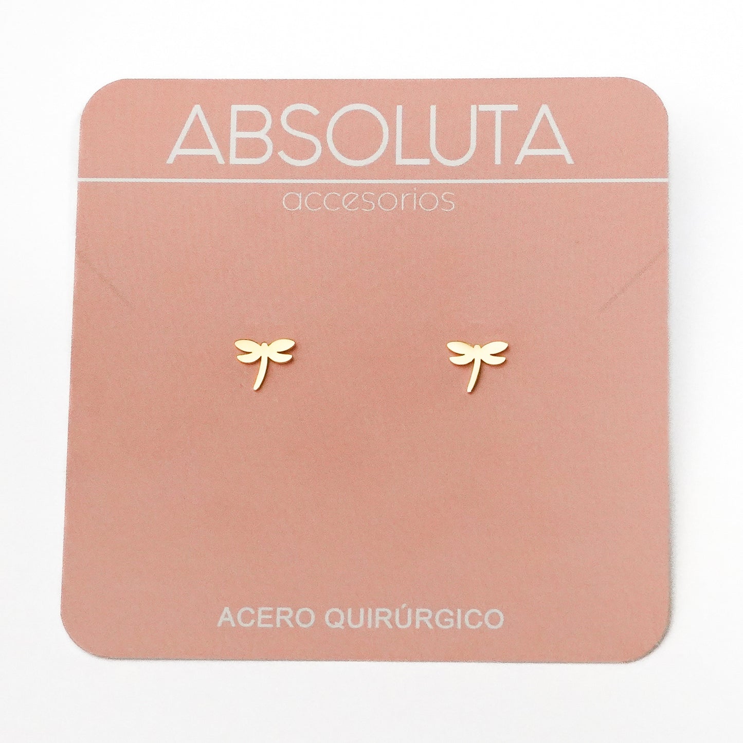 Miniaturas Libélula Dorado - Acero Quirúrgico