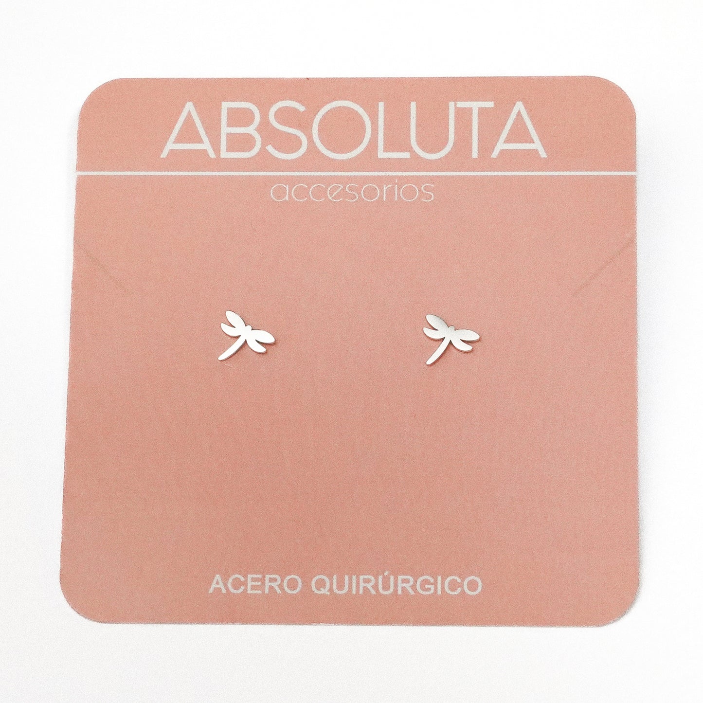 Miniaturas Libélula Plateado - Acero Quirúrgico